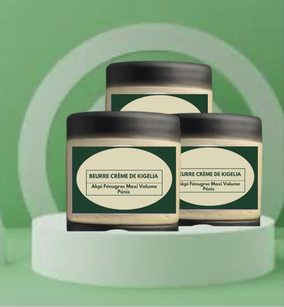 Beurre Kiglia Fenugrec pour Booster le Volume Masculin - Soin Fermeté 500g