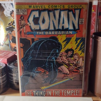 Conan the Barbarian #18 Marvel Comics Boarded The Thing in the Temple