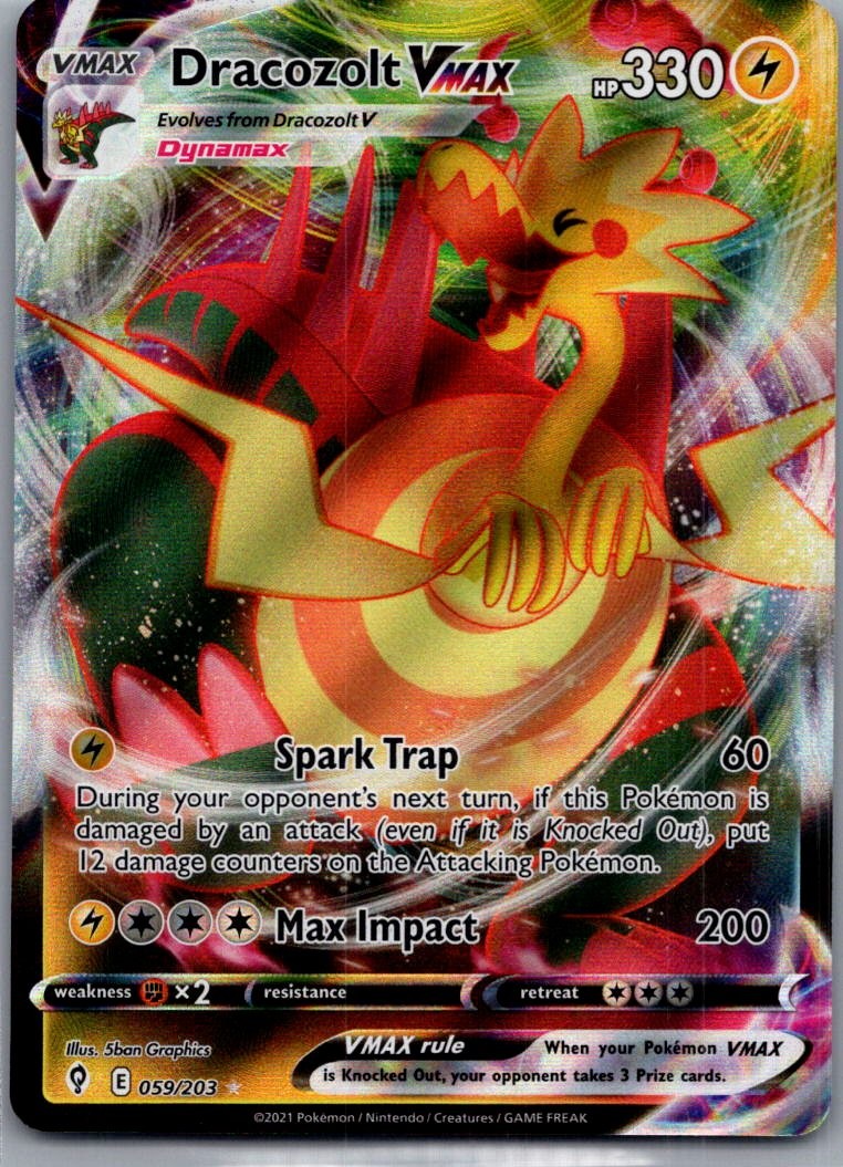 Dracozolt VMAX Holofoil [SWSH07 - 059/203]