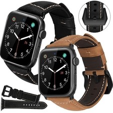 For Apple Watch Leather Strap Series 11 10 9 8 7 6 SE Ultra 3 2 Band 45/46/49MM