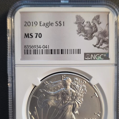 2019 American Eagle Silver Dollar 1 oz .999 NGC MS 70 Business Strike Coin