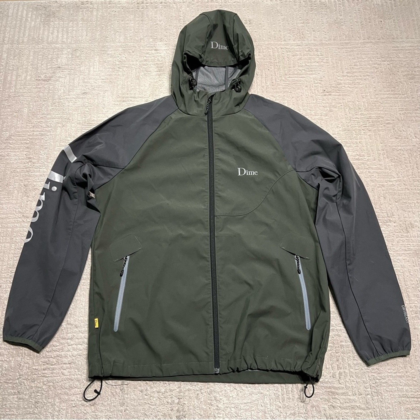 Dime Rain Jacket Shell jacket Full Zip Hooded She… - image 1