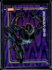 2026 Topps Chrome Marvel She-Venom Purple RayWave Refractor /75 152