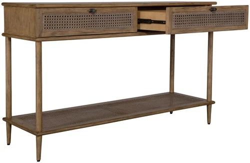 Uttermost 24425 Coast 52"W Wood Table - Gunmetal / Oak - Picture 3 of 5