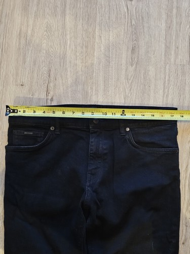 Hugo Boss Men's Denim Jeans Candiani Stretch Italian Fabric 34×34 Black - Picture 10 of 14