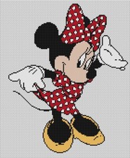 Minnie Mouse Counted Cross Stitch CHART No. 10-161