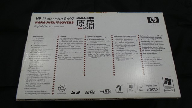 HP PhotoSmart R607 Harajuku Lovers Digital Camera by Gwen Stefani 4.1MP ...