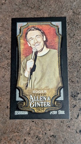 🔥2024 Topps Allen & Ginter - Dan Soder - Black Border Mini Comedian And ...