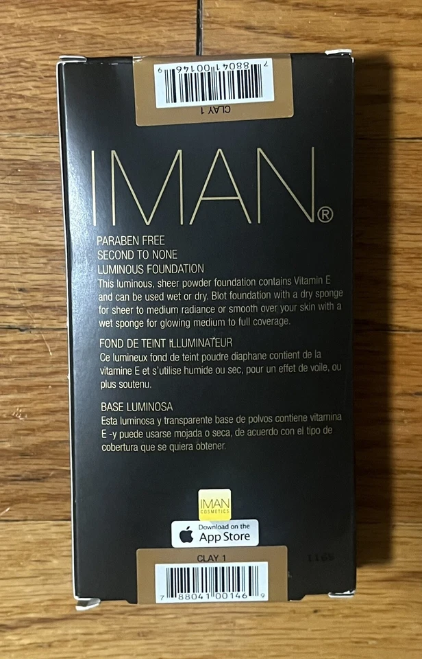 Base luminosa Clay 1 - IMAN COSMETICS Second To None, 0,35 oz (10 g) nueva en caja Foto 2 de 4