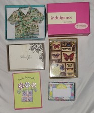Large Lot Of Blank Note Cards Various Sizes With Envelopes Opened Boxes