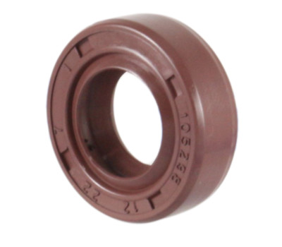 EAI 12x22x7mm FPM/FKM Oil Shaft Rotary Seal w/ Stainless Steel Spring Dbl Lip