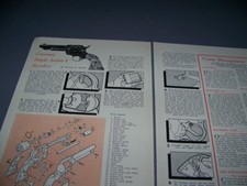 HISTORY: CROSMAN SINGLE ACTION 6 CO/2 PISTOL..TAKEDOWN/EXPLODED VIEW..(784W)