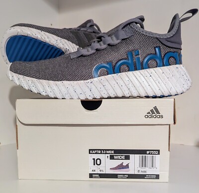 Adidas Kaptir 3.0 Athletic Sneaker Men's Wide White/Gray/Bright Royal IF7332 NEW