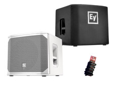 EV ELX200-12SP White 12" powered subwoofer  Padded Cover