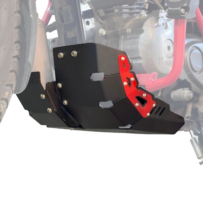 Bash Plate fits Hero Xpulse 200 | Black-Red | Auto Engina