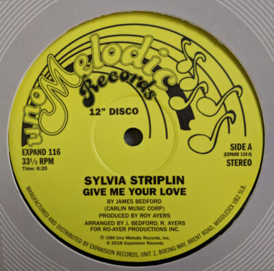 SYLVIA STRIPLIN '' GIVE ME YOUR LOVE '' / '' YOU CAN'T TURN ME AWAY '' NEU UK 12