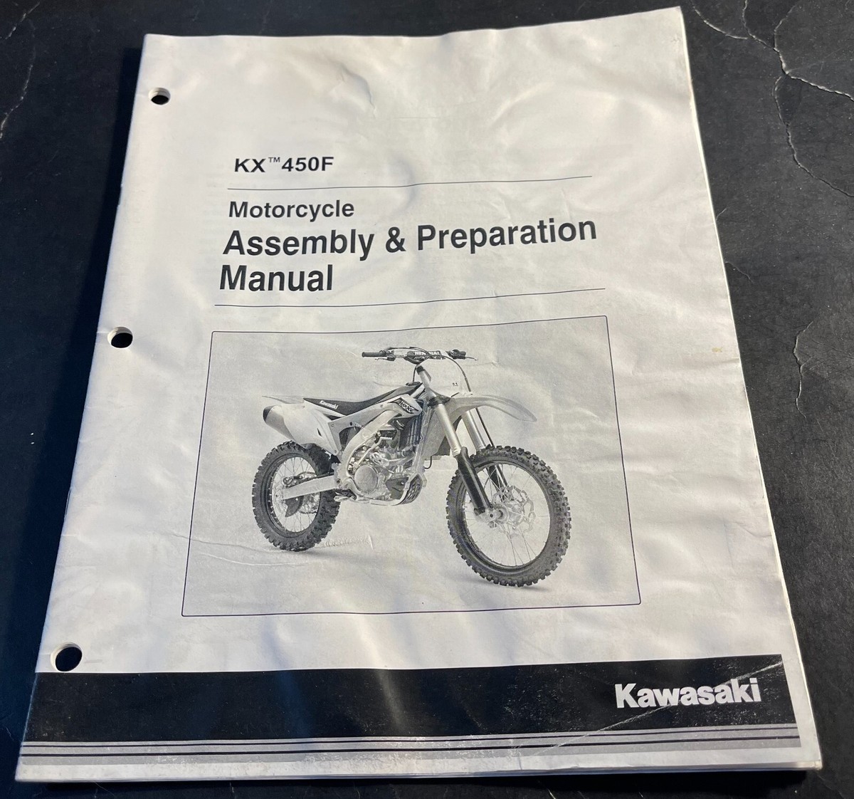 2015 Kawasaki KX 450F Assembly & Preparation Manual 99931-1552-01