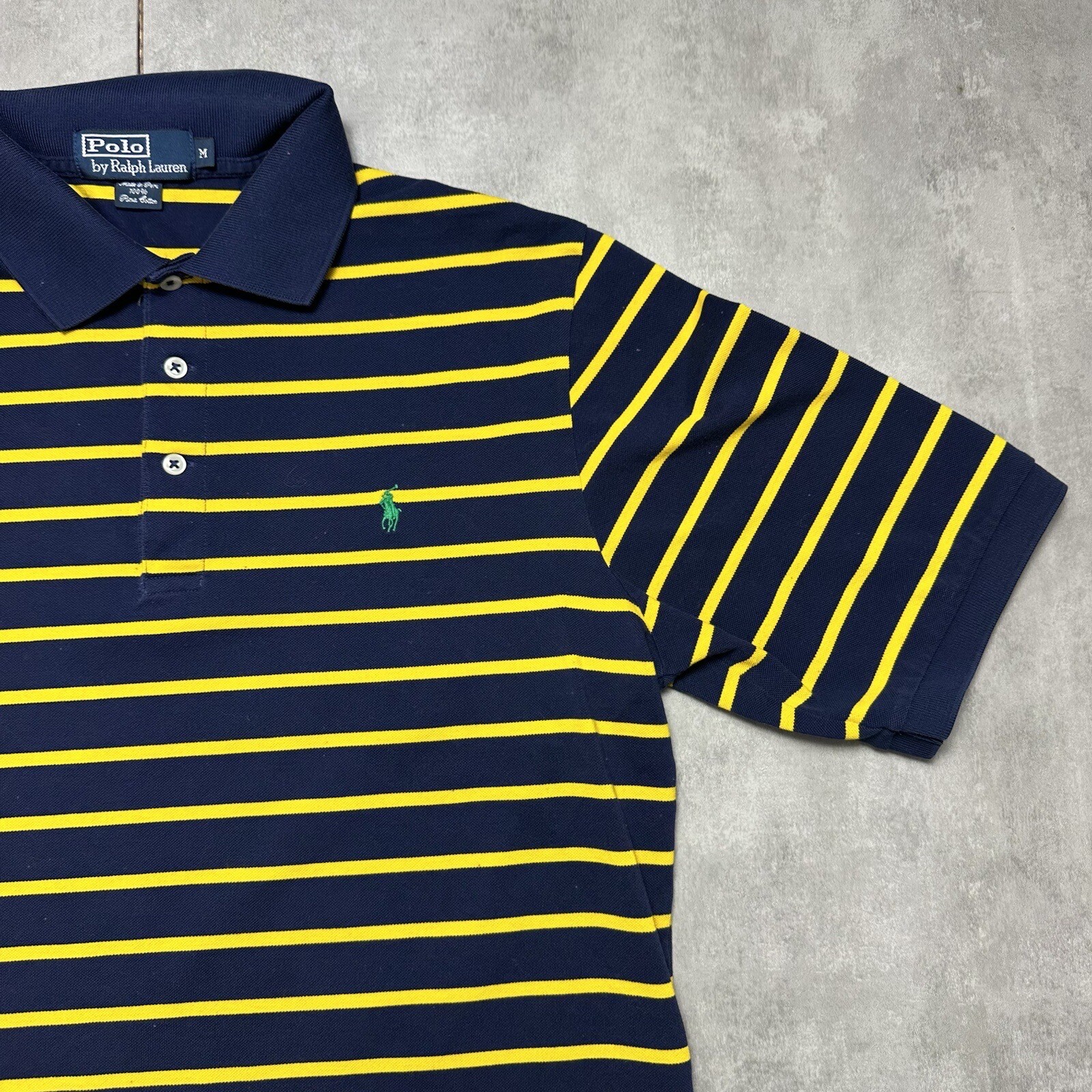 PONY polo vintage ralph lauren pima cotone polo rugby camicia a righe medie hip hop