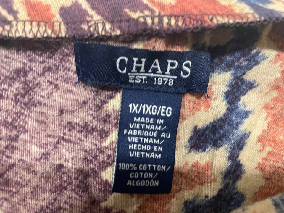 FALDA RALPH LAUREN CHAPS MUJER ESTAMPADO SUROESTE 4 NIVELES 100% ALGODÓN Talla 1X Foto 3 de 4