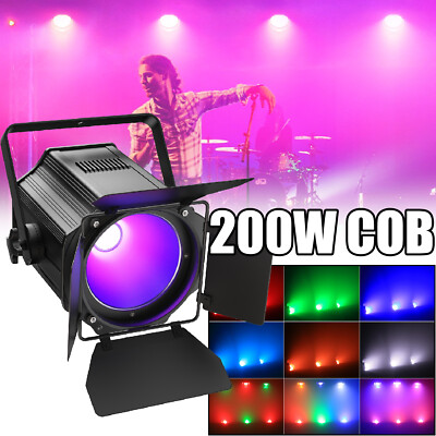 200W 6in1 RGBWAUV LED COB Par Strahler DMX Bühnenlicht Kirche Theater Party Show
