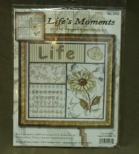 Design Works Crafts Counted Cross Stitch Kit Life's Moments 12x12" Sand Dollar