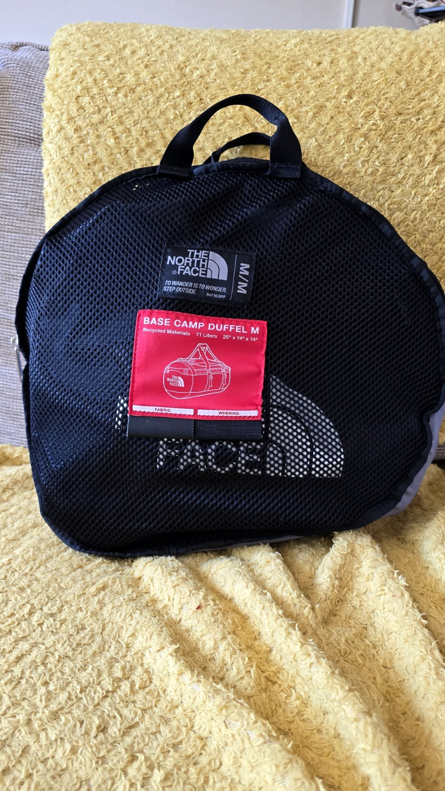 Bolso de Lona The North Face Base Camp - Negro - Talla M 71L