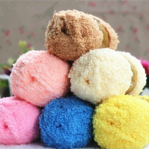 Hot Sale 50g/Ball Soft Baby Wool Yarn Knitting Fluffy Craft Wool Yarns - Picture 3 of 33