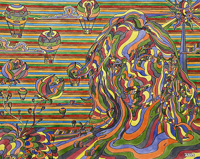 A. Bole ''Nadia  Bild Abstrakte Kunst Surrealismus Hamburg Portrait Frau
