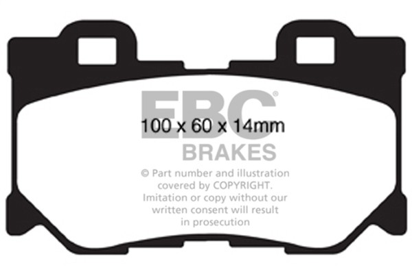 EBC Brakes DP31824C Redstuff Keramische Niedrigstaub BremsbeläGe-image