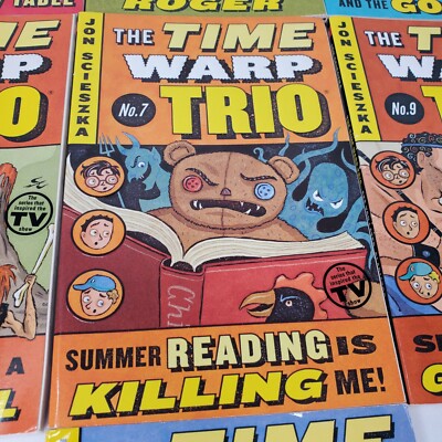 Time Warp Trio Chapter Books Jon Scieszka Lot Of 7 Summer Reading Humor Fun 