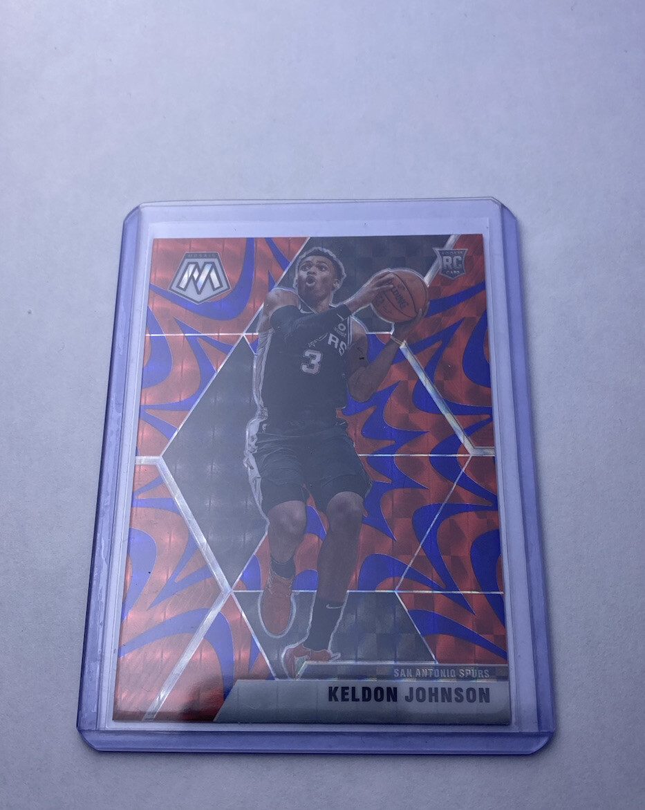 2019-20 Mosaic Keldon Johnson Blue Reactive RC #238