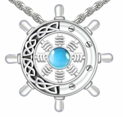 Collane e pendagli di lusso con gemme blu di pietra principale topazio