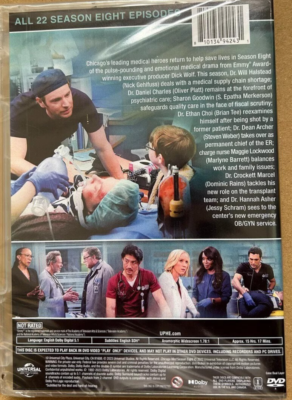 Chicago MED Season Eight 8 (DVD, 2023, 5-Disc Set) NEW