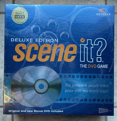 Scene It? 2003 Deluxe Edition DVD Board Party Trivia Game Movie Clips Sealed