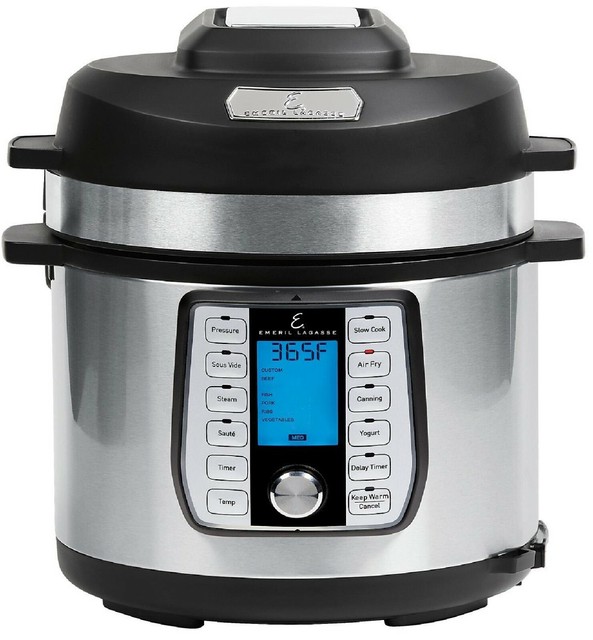 Emeril Lagasse Quart Pressure Air Fryer Duet Qt Stainless Steel My