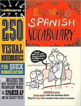 SPARKNOTES ILLUSTRATED SPANISH VOCABULARY - Hardcover *Excellent Condition*