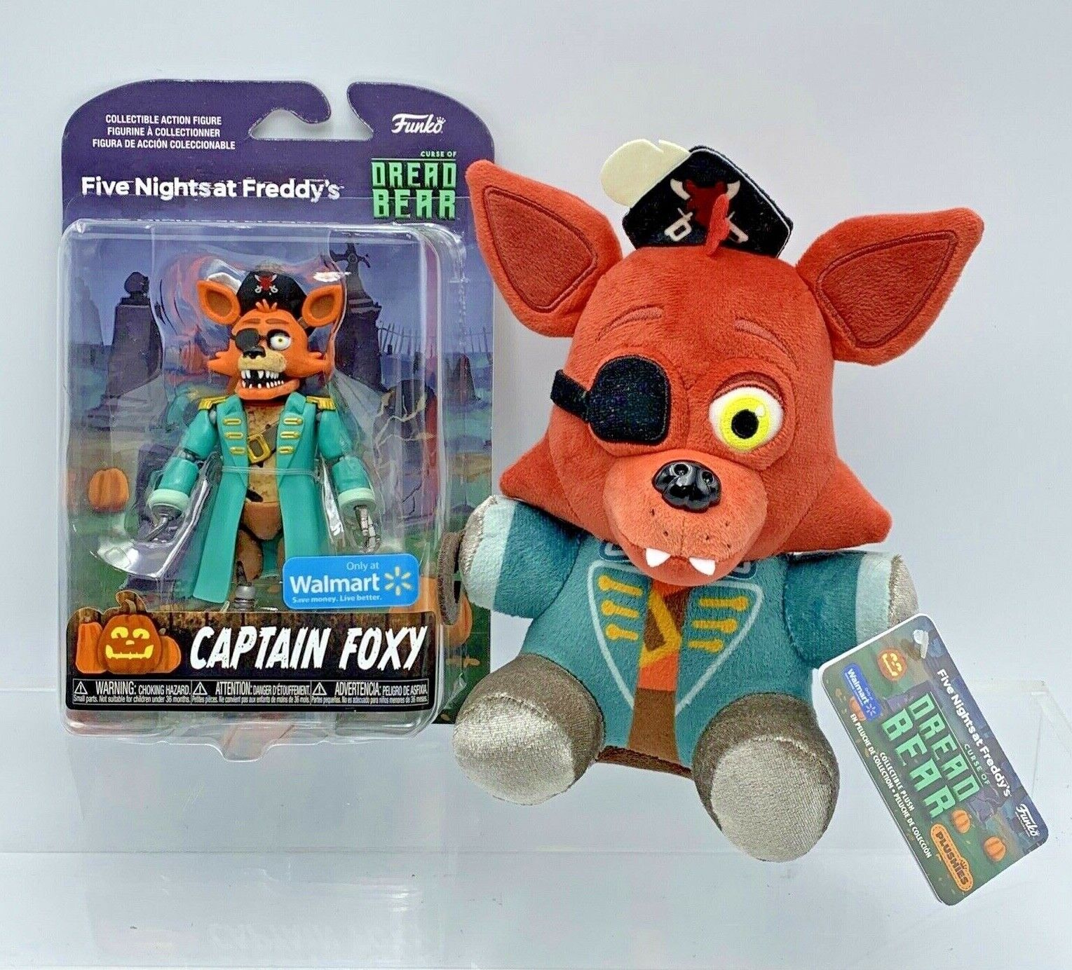 FUNKO FIVE NIGHTS AT FREDDYS CAPTAIN FOXY EXCLUSIVE PLUSH & ACTION FIGURE  FNAF