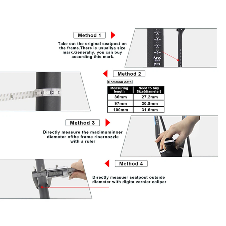 Tija de sillín de carbono MTB 25,4/27,2/30,8/31,6 desplazada 25 mm tija de sillín de bicicleta de carretera RXL SL Foto 4 de 4