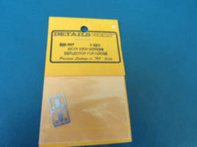 Details West H.O. Scale RM-257 Rear View Mirror/ Deflector for locos one set bra