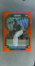 2022 Panini Prizm Tier II Red Mojo Prizm #174 Domingo Acevedo RC #'d 53/149