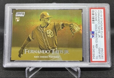 2019 Stadium Club Chrome Fernando Tatis Jr Gold Minted Refractor 
