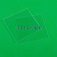 NEW 5PCS FUSED SILICA QUARTZ GLASS SHEET 37 37 1MM JGS1 DOUBLE SIDED POLISHING