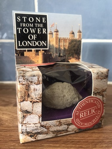 Authentic Stone From The Tower Of London Historical Rock Relic Genuine Very Rare - Picture 1 of 8