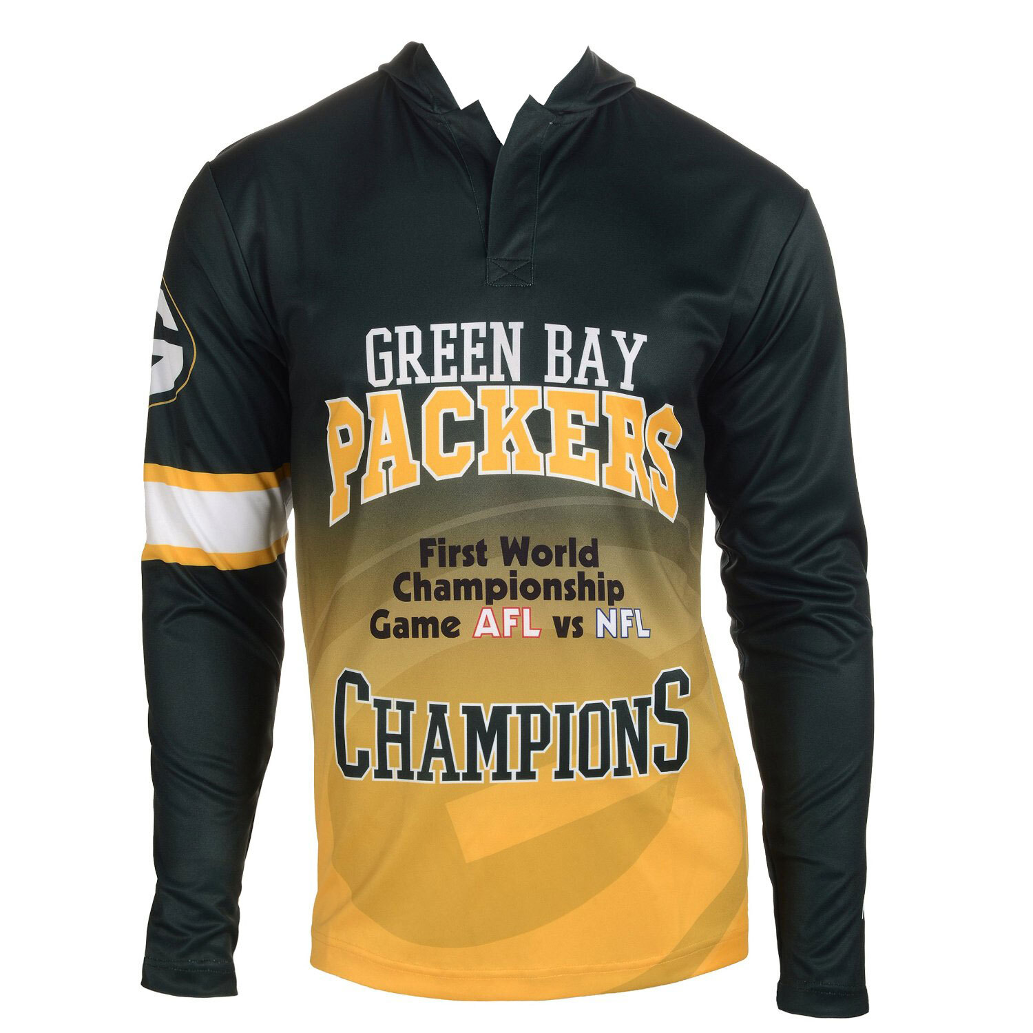 Памятная ретро-футболка с капюшоном для чемпионов Green Bay Packers Super Bowl 1 9590₽