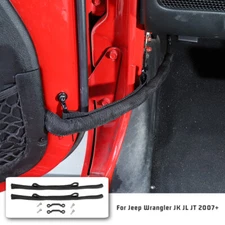2x Car Door Limit Rope Strap Bandage Stopper Limiter For Jeep Wrangler JK JL JT