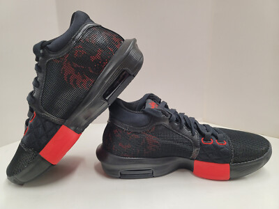 NIB Mens Nike Lebron Witness VIII Black White University Red