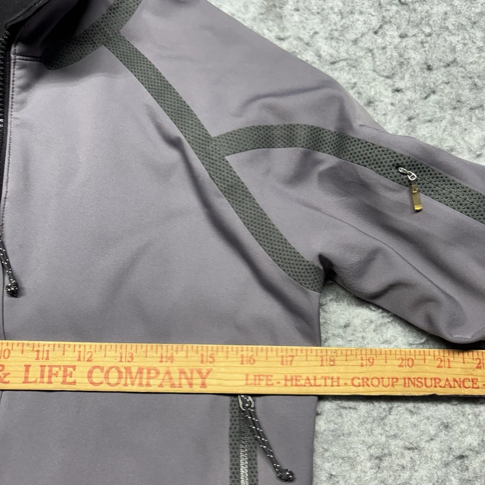 Chaqueta softshell Mountain Hardwear Conduit para mujer talla 4 púrpura cremallera completa Foto 4 de 4
