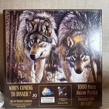 SunsOut Wolf Pack Colors Jigsaw Puzzle Cynthie Fisher Wildlife 1000pc New