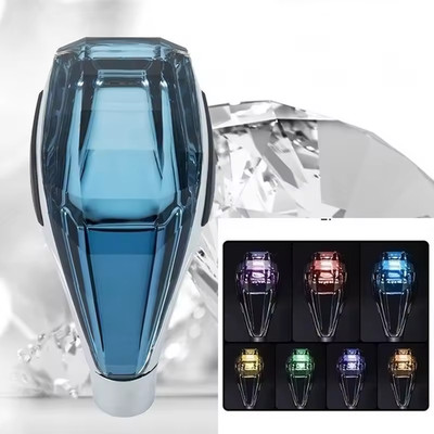Crystal Gear Shift Knob Handle Atmosphere Ambient LED Lights 7 Colors For Toyota