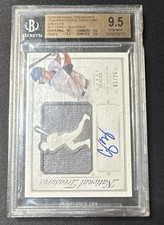 2015 panini national treasures Corey seager RC patch auto 5/25 nmatch BGS 9.5